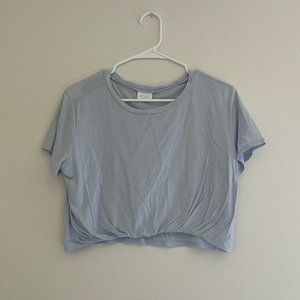 Blue Cropped Tee Shirt